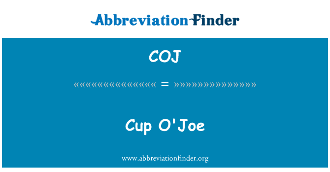 COJ: Coppa O'Joe