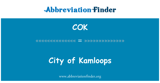 COK: City of Kamloops