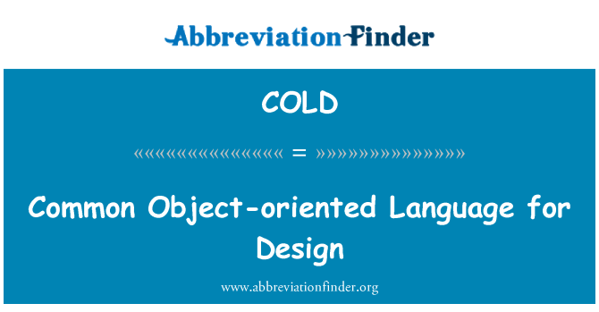 COLD: 常見的物件導向語言設計