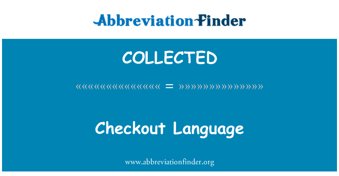 COLLECTED: Checkout bahasa