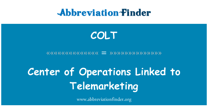 COLT: Sant de operasyon yo gen Télémarketing