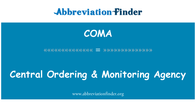 COMA: Ordenació central & agència de Monitorització