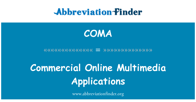 COMA: Kommersiella Online Multimedia-applikationer