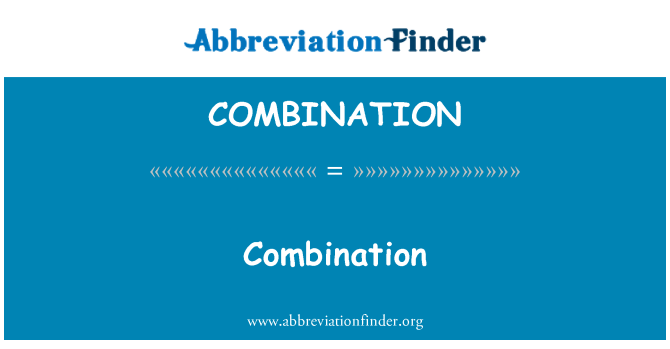 COMBINATION: Kombination