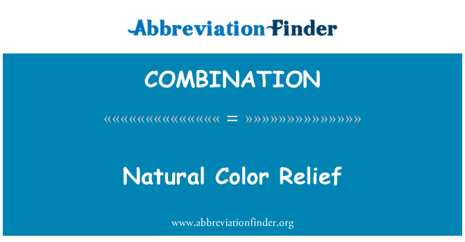 COMBINATION: Naravni barvni Relief