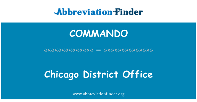 COMMANDO: Pejabat Daerah Chicago