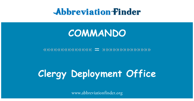 COMMANDO: הכמורה פריסת Office