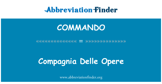 COMMANDO: Compagnia Delle Opere