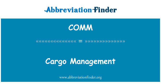 COMM: Frachtmanagement