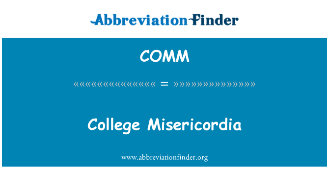 COMM: College Misericordia