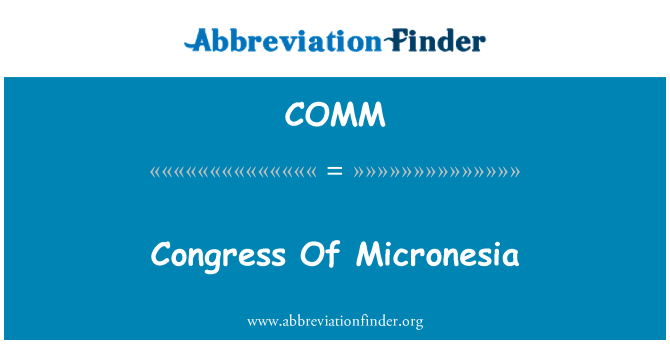 COMM: Kongres Mikronézia