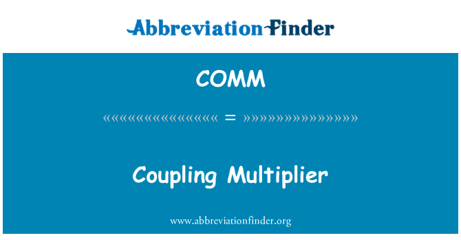 COMM: Multiplier accouplement