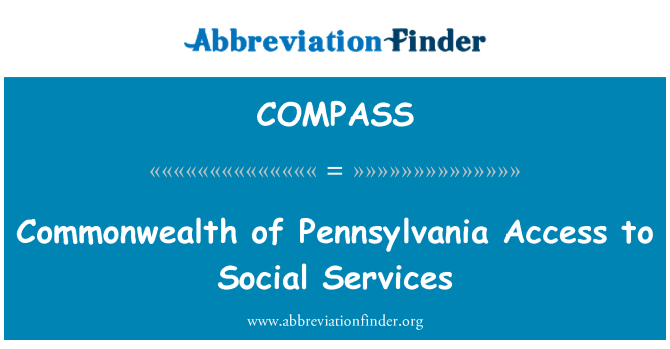 COMPASS: Commonwealth of Pennsylvania Zugang zu sozialen Diensten