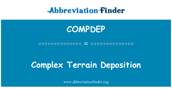 COMPDEP: Karmaşık arazi ifade