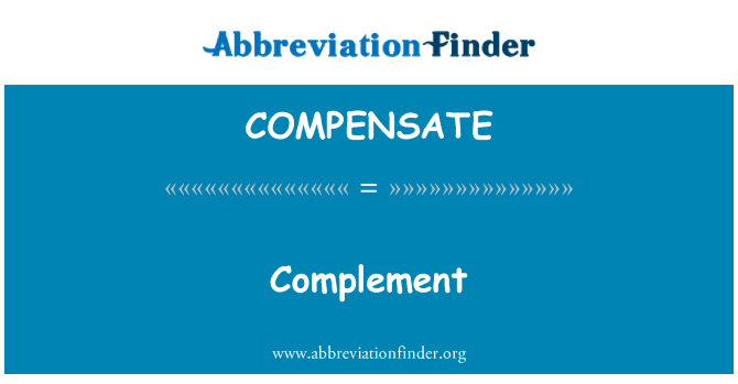 COMPENSATE: Supplement