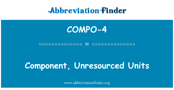COMPO-4: 元件,Unresourced 單位