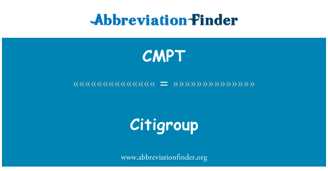 CMPT: سیتی گروپ