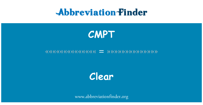 CMPT: Clar