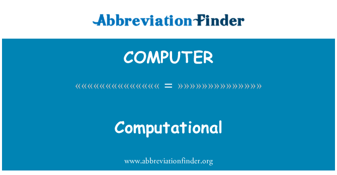 COMPUTER: חישובית
