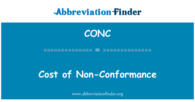 CONC: העלות של אי-ההתאמה