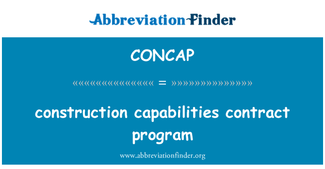 CONCAP: بناء قدرات برنامج العقد