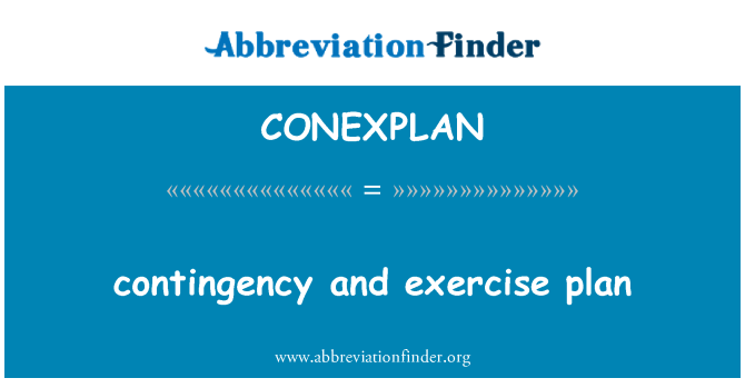 CONEXPLAN: תוכנית לשעת חירום ופעילות גופנית