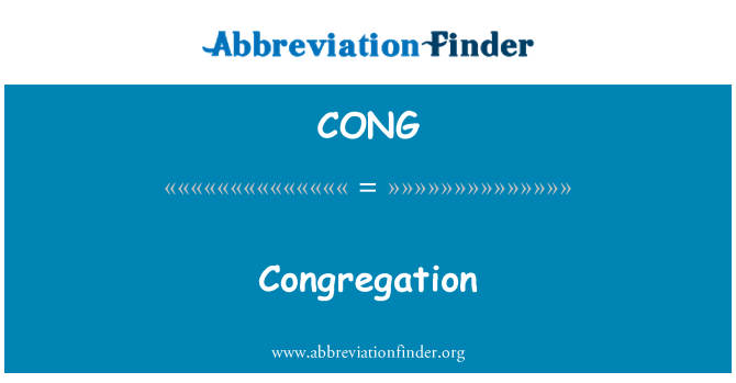 CONG: Congregation