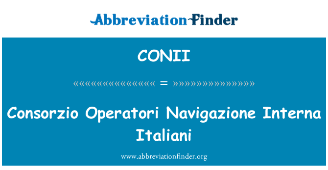 CONII: Consorzio it Navigazione meziná Italiani