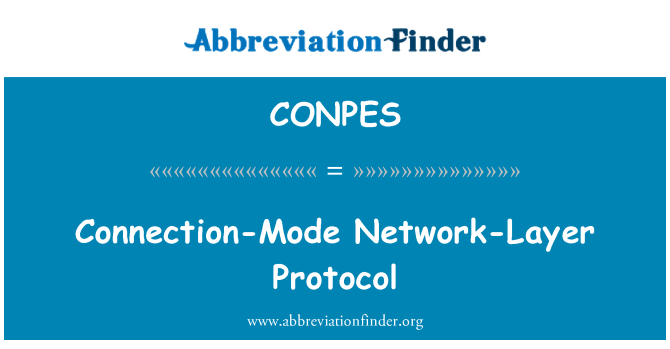 CONPES: Mode de connexió xarxa-Layer Protocol