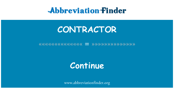 CONTRACTOR: Še