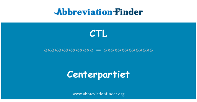 CTL: Centerpartiet