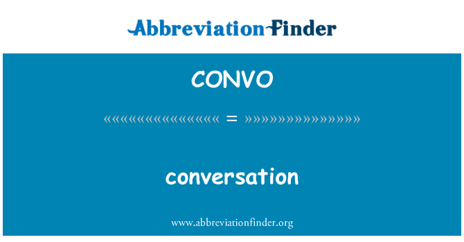 CONVO: שיחה