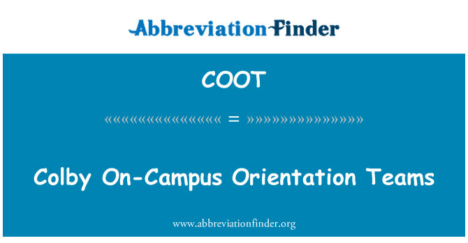 COOT: Colby på Campus orientering lag