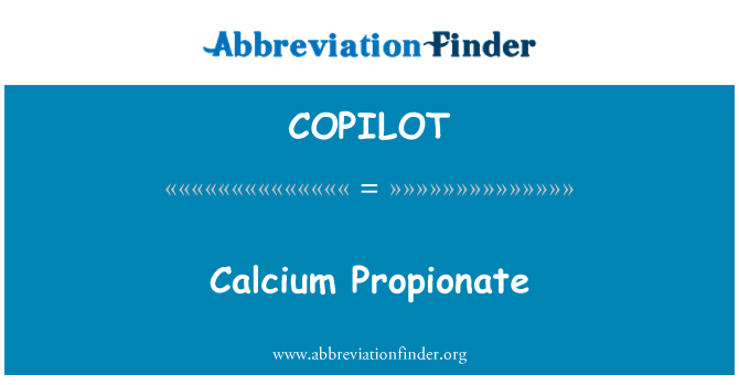 COPILOT: Propionato di calcio