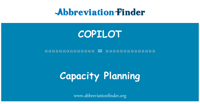 COPILOT: תכנון קיבולת