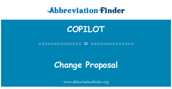 COPILOT: 变更提议