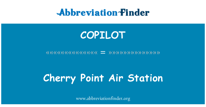 COPILOT: Stesen Cherry Point udara