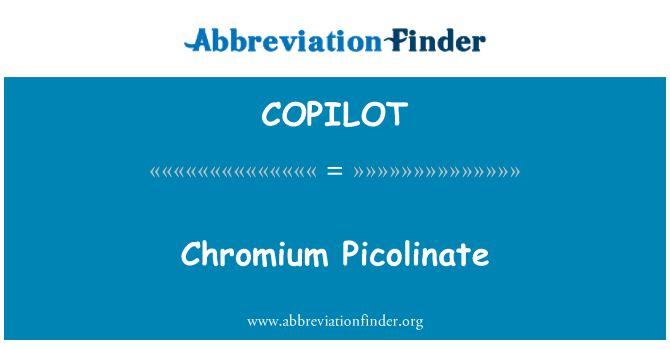 COPILOT: Krom Picolinate