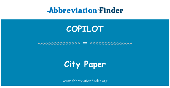 COPILOT: Carta della città