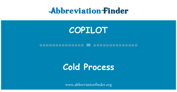 COPILOT: Proses sejuk