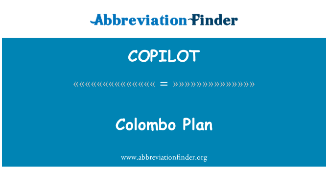 COPILOT: Colombo plán