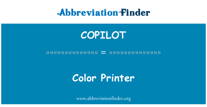 COPILOT: Värv Printer