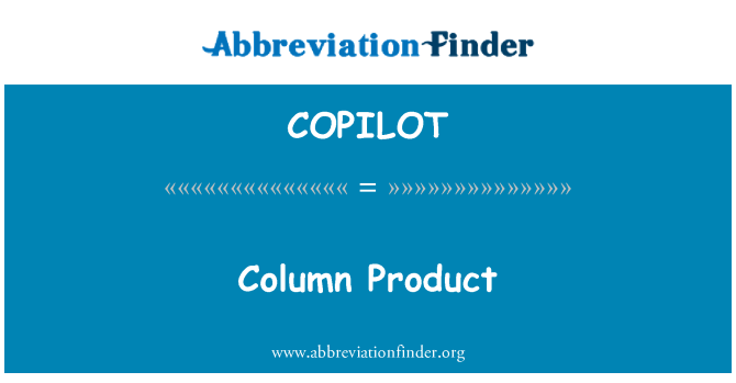COPILOT: Kolom produk