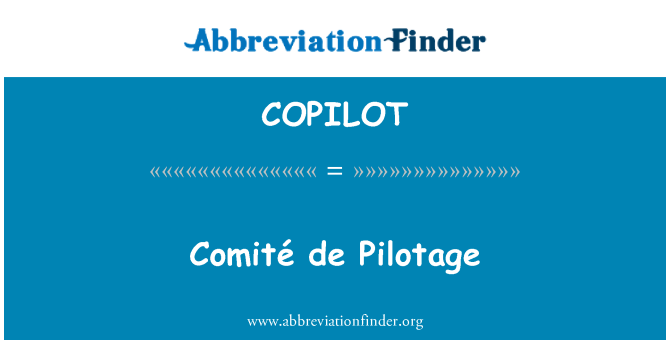 COPILOT: Comite de pemanduan