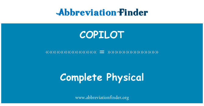COPILOT: Komplet fysisk