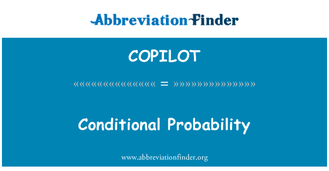 COPILOT: Tingimuslik tõenäosus