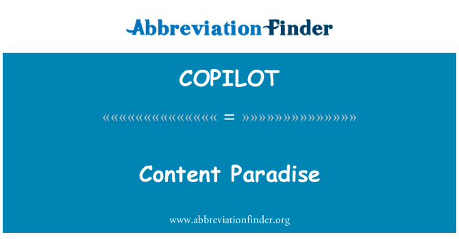 COPILOT: Paradise konten