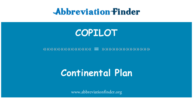 COPILOT: Kontinenta plāns