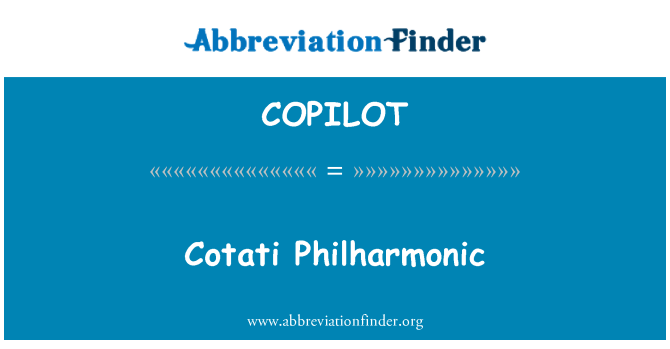 COPILOT: Banyak merangkumi Filharmonik Cotati