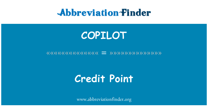 COPILOT: Kredi Point